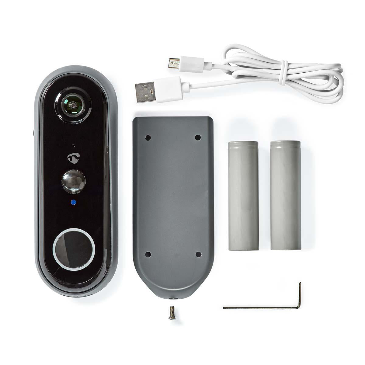 SmartLife Videodeurbel | Wi-Fi | Batterij Gevoed | Android™ / IOS | Full HD 1080p |